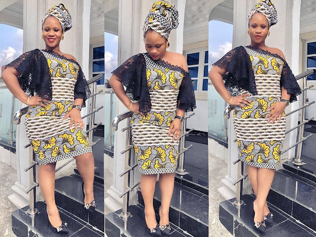 Latest ankara top lace styles 2018